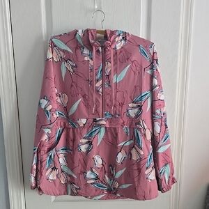 Floral Pink Pullover Jacket